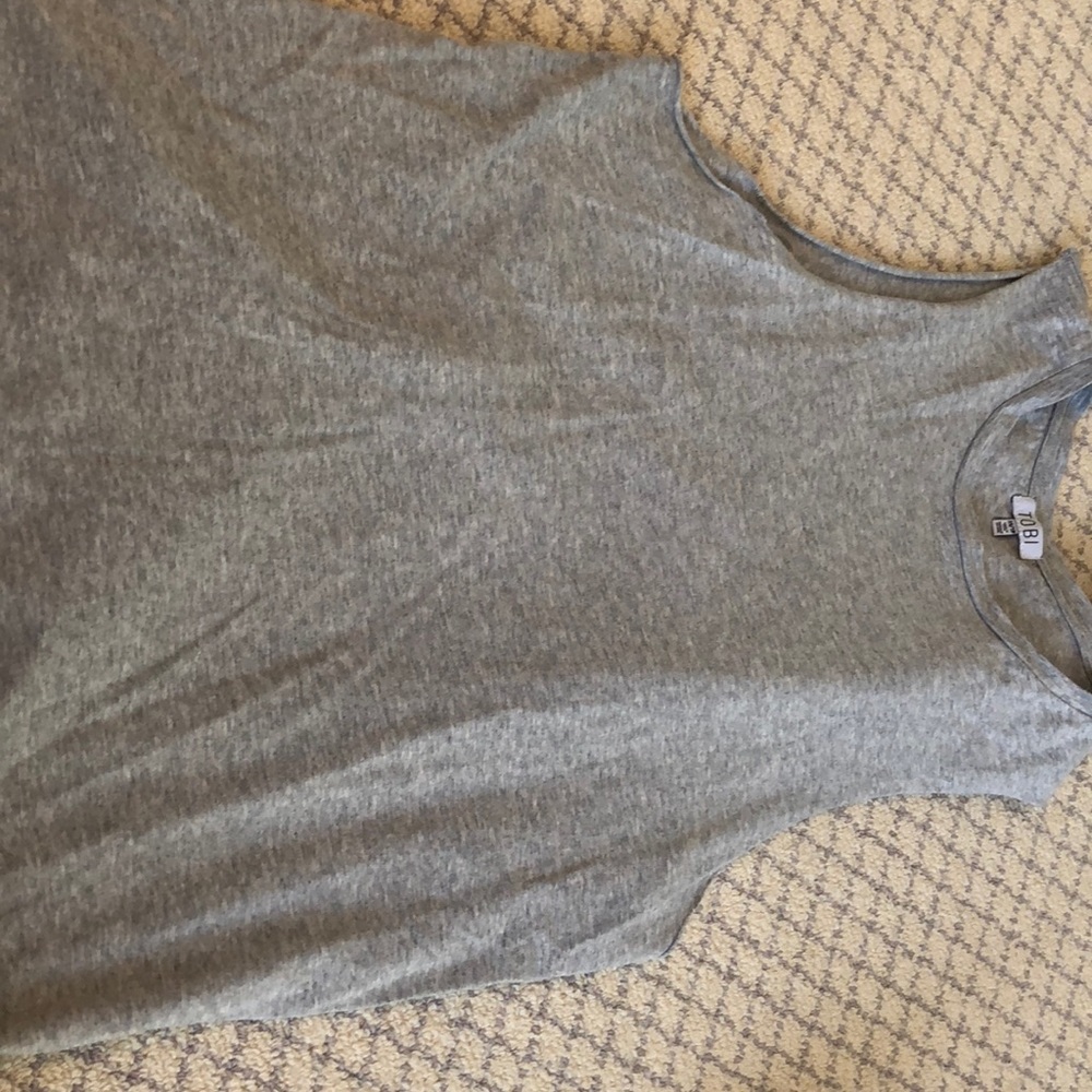 Tobi Long Grey Tank